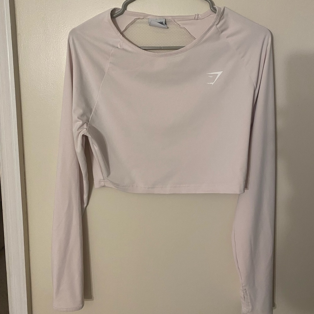 Gym shark crop long sleeve
